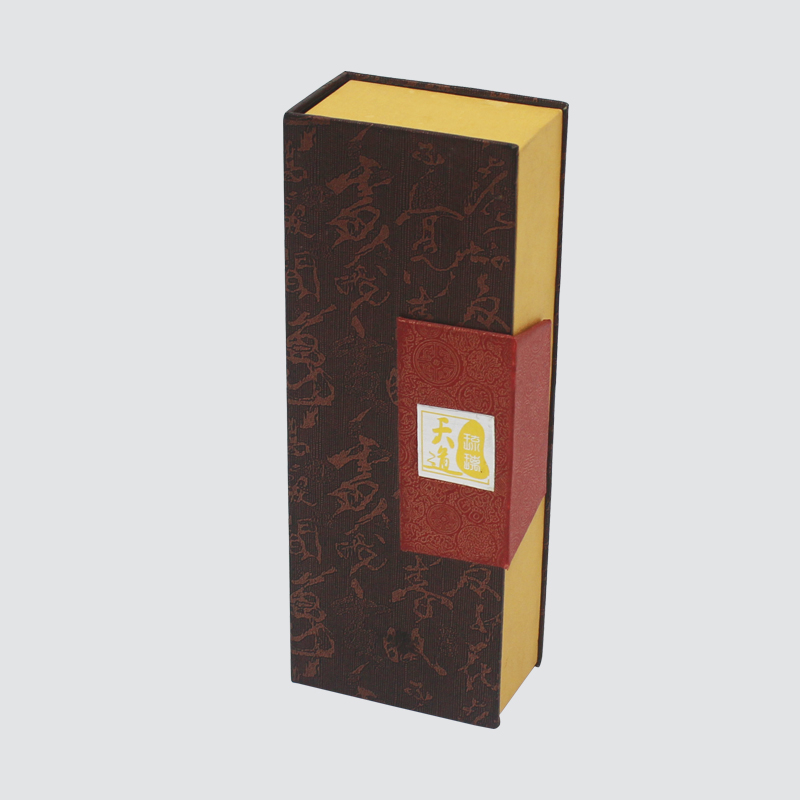 Klassieke traditionele handschrift reliëf magneet Flip Cover geschenkdoos