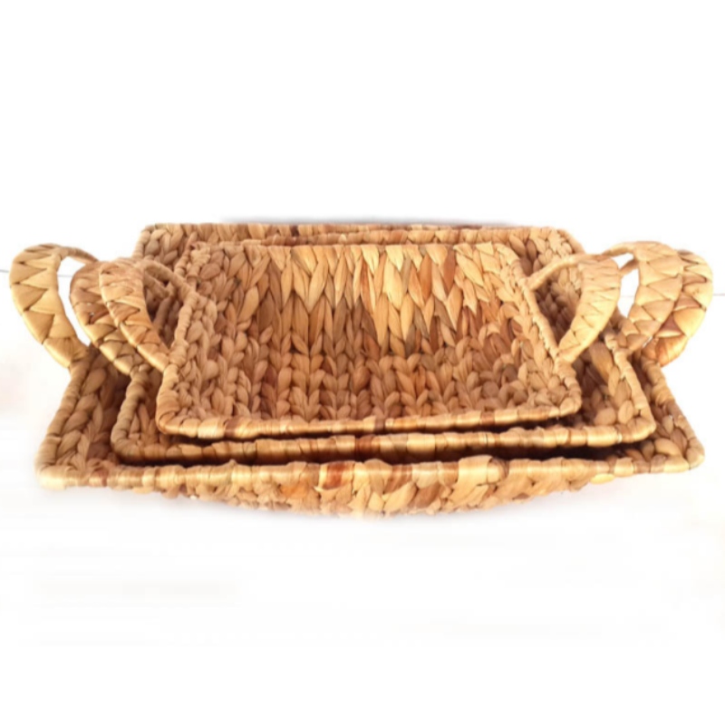 Waterhyacintmand met handvatten