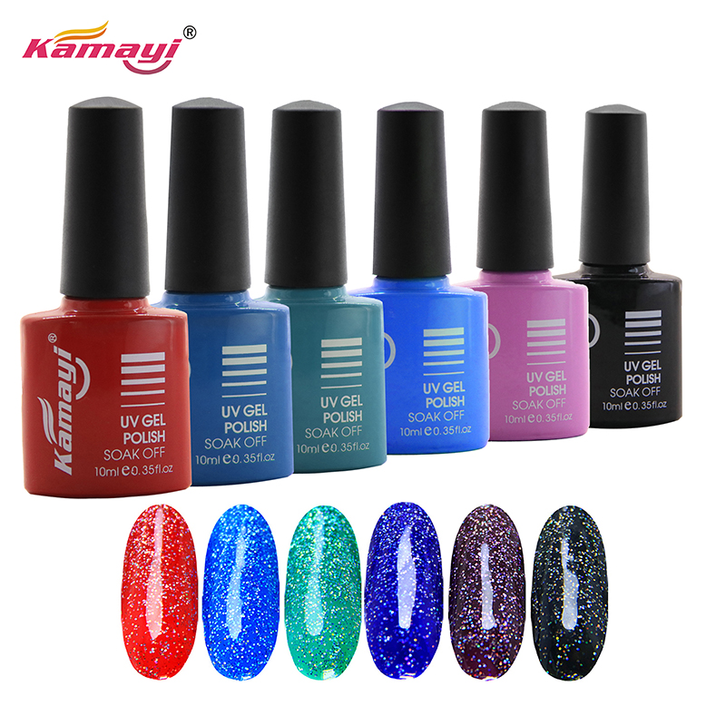 Kamayi groothandel 8 ml waterbasis niet-giftig geurloos organisch milieu gezond materiaal neon gel uv gel polish voor nagels