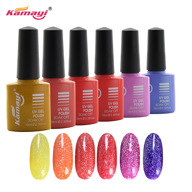 Kamayi groothandel 8 ml waterbasis niet-giftig geurloos organisch milieu gezond materiaal neon gel uv gel polish voor nagels