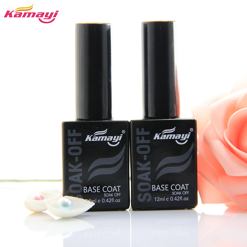 Kamayi topcoat en base coat nagel salon ontwerp kwaliteit fabriek prijs losweken uv led nagel gel polish top coat finish gel
