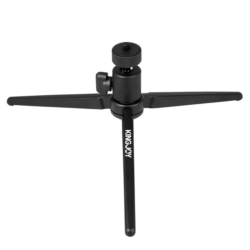 KINGJOY Mini Aluminum Tableton Camera Photo Tripod M5 met 360 degree Roterende Ball Head