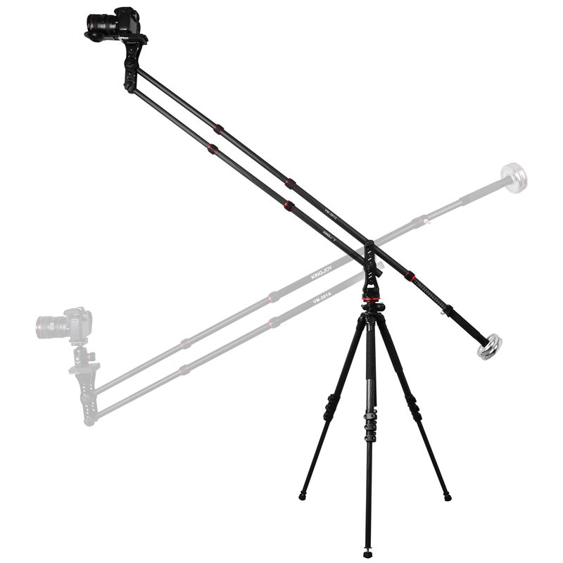 KINGJOY VM-301C Nieuwe professionele MiniJib-kraan voor camera DSLR