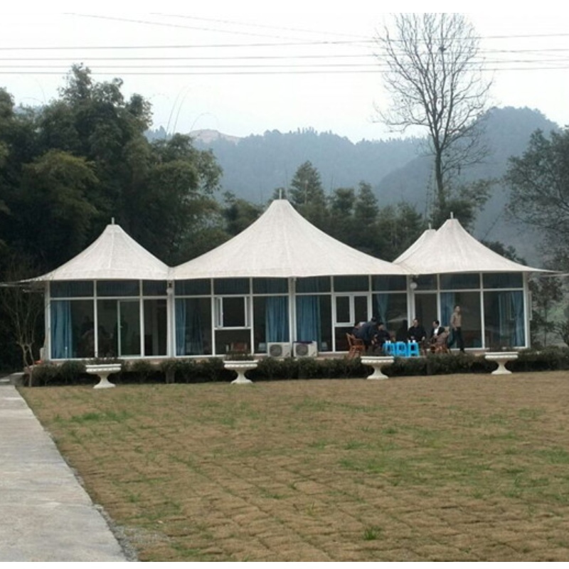 Prefab 2 Personen Huizen China Glamping Luxe Tent Hotel Tenten Resort Met Badkamer En Interieurinrichting