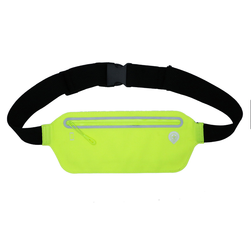 Unisex Sport Waist Bag Pack met Hoofdtelefoon Jack en Zipper