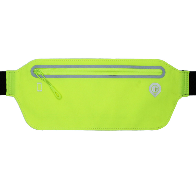 Unisex Sport Waist Bag Pack met Hoofdtelefoon Jack en Zipper