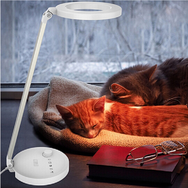 688s led bureaulamp draaibaar 95ra 12w witte kleur