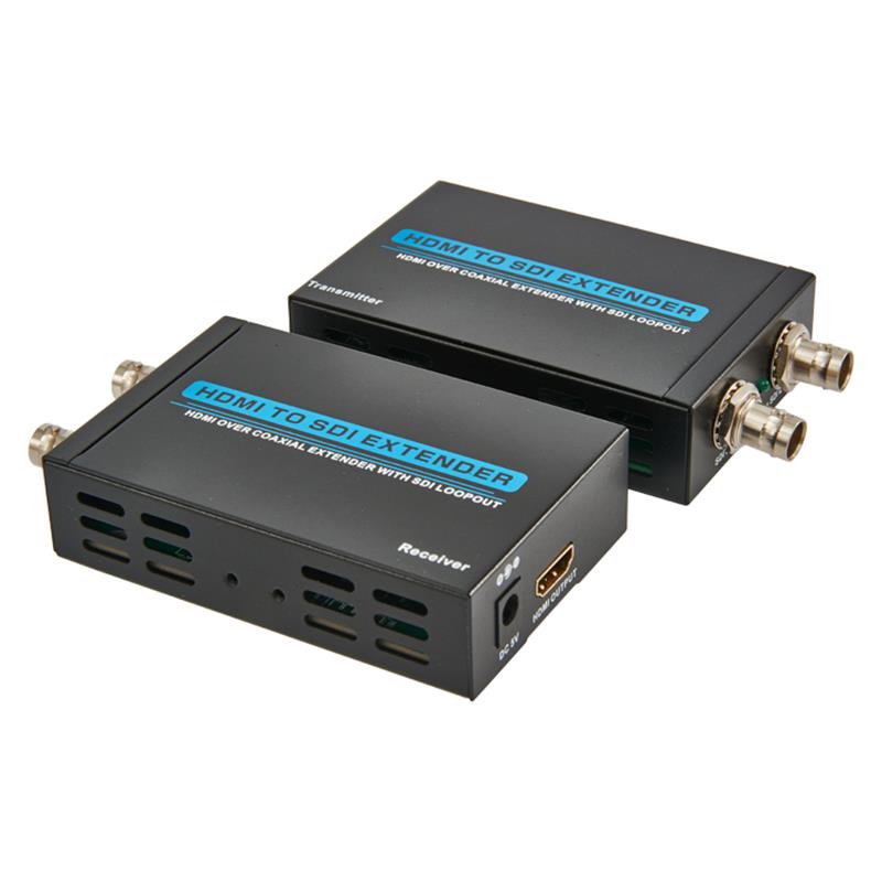 HDMI naar SDI-extender 100 m HDMI over coaxiale extender met SDI-uitgang
