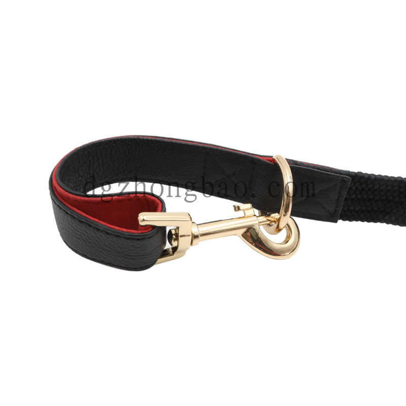 Stretch touw met lederen trekkabel