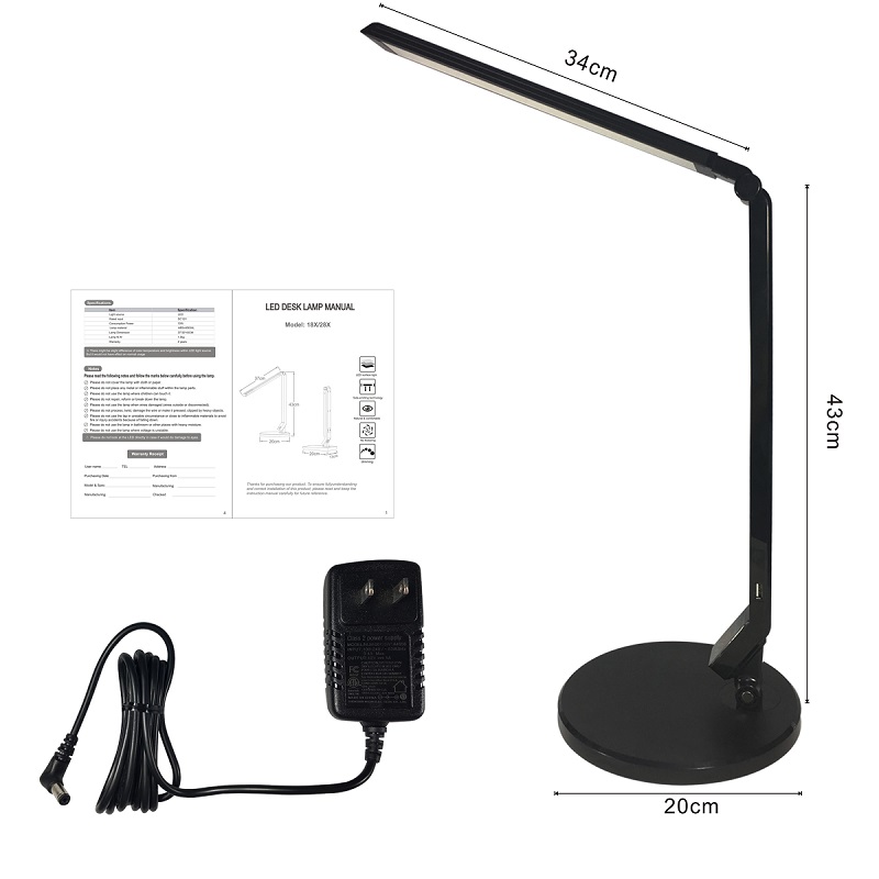 185 Grensoverschrijdende nieuwe led desk face protection eye bed table lamp touch steppe dimming bureaulamp
