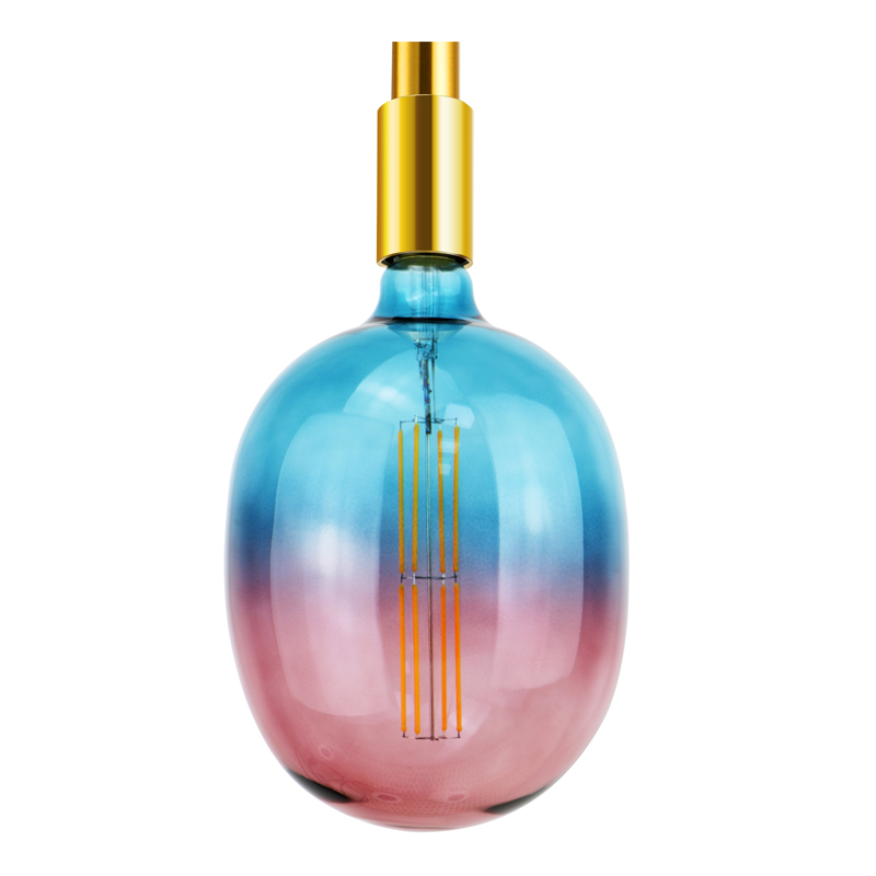 T180 EGG Roze blauwe 4w bol dimmabel of niet dimbel kleurrijke decoratie gloeidraad geleid licht