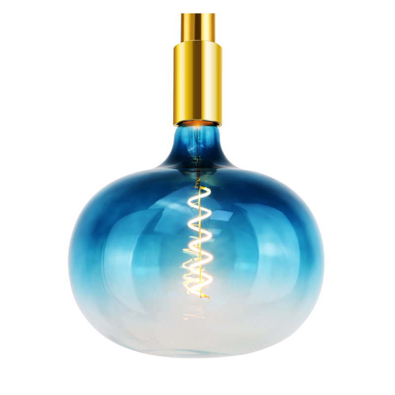 T180 EGG Gegarandeerde blauwe kleur en vorm geleid spiraalgloeilamp