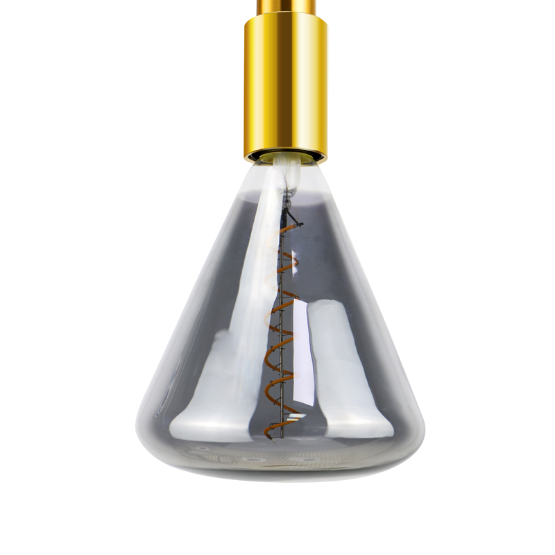 TITA Waterblauwe fabriek Triangle 4 watt led spiraalgloeidraad licht