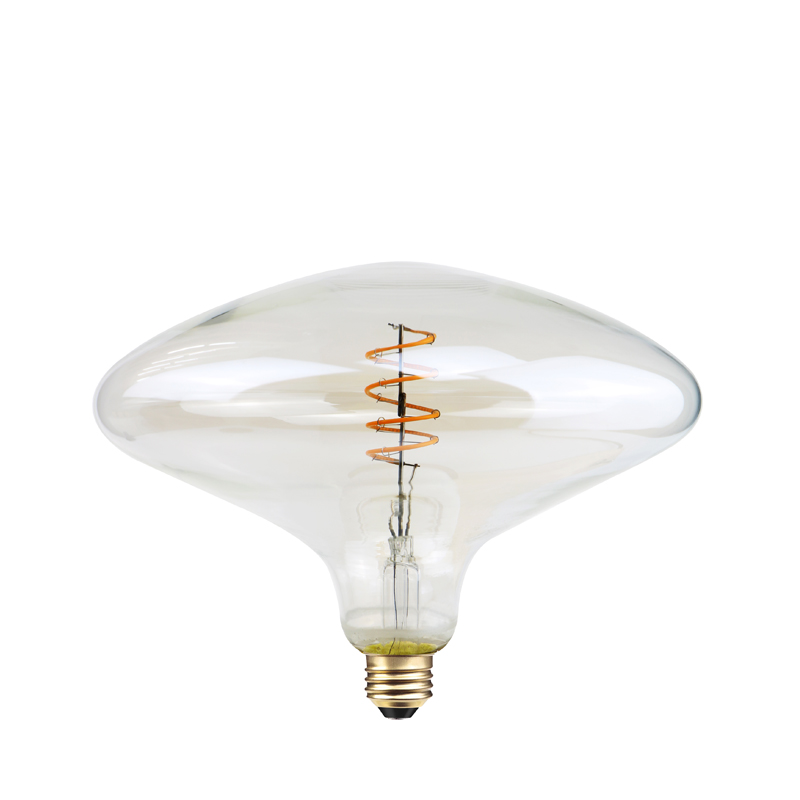 Warme verkoop UFO Heldere paddenstoel vorm 2200k 4w grote grootte spiraalgloeilamp