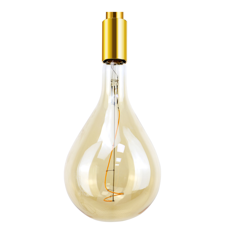 A60 Amber kleurcoating glas 3.5w spiraalgloeidraad licht