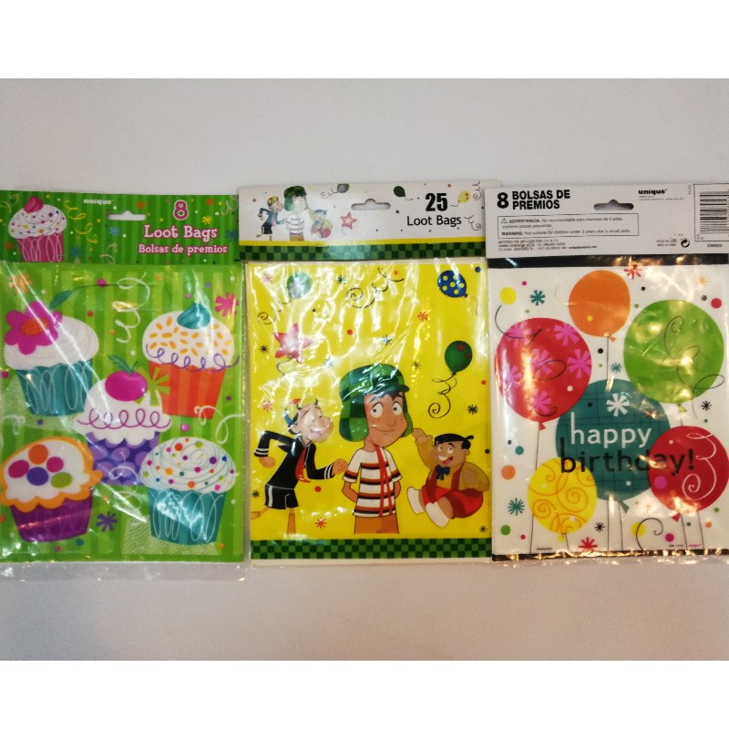 Gift Bags Kinderfeestversiering Kinderen Plastic Candy Dessert Loot Bag
