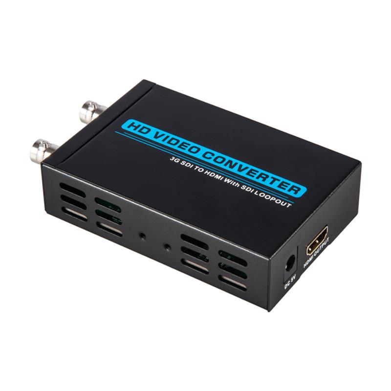 SD / HD / 3G SDI NAAR HDMI Met SDI Loop out Converter 1080P