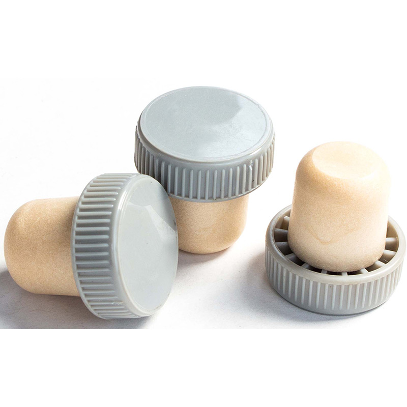 kurkkurkkurkstop van een wijnfles, plastic sluiting 2