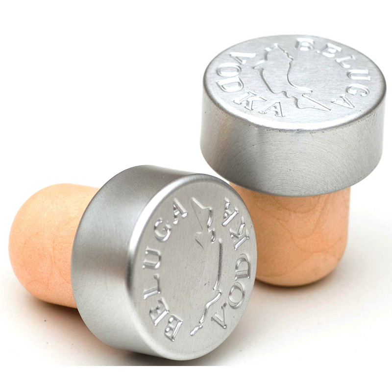 kurkkurkstop met een omhulde aluminium sluiting 2