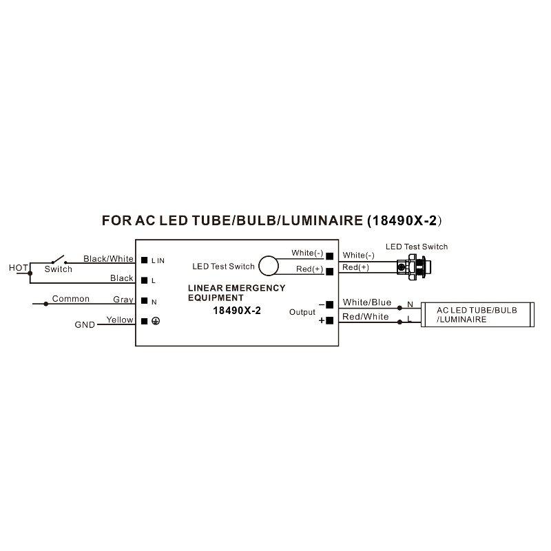 18490X-2 LINEAIRE NOODAPPARATUUR