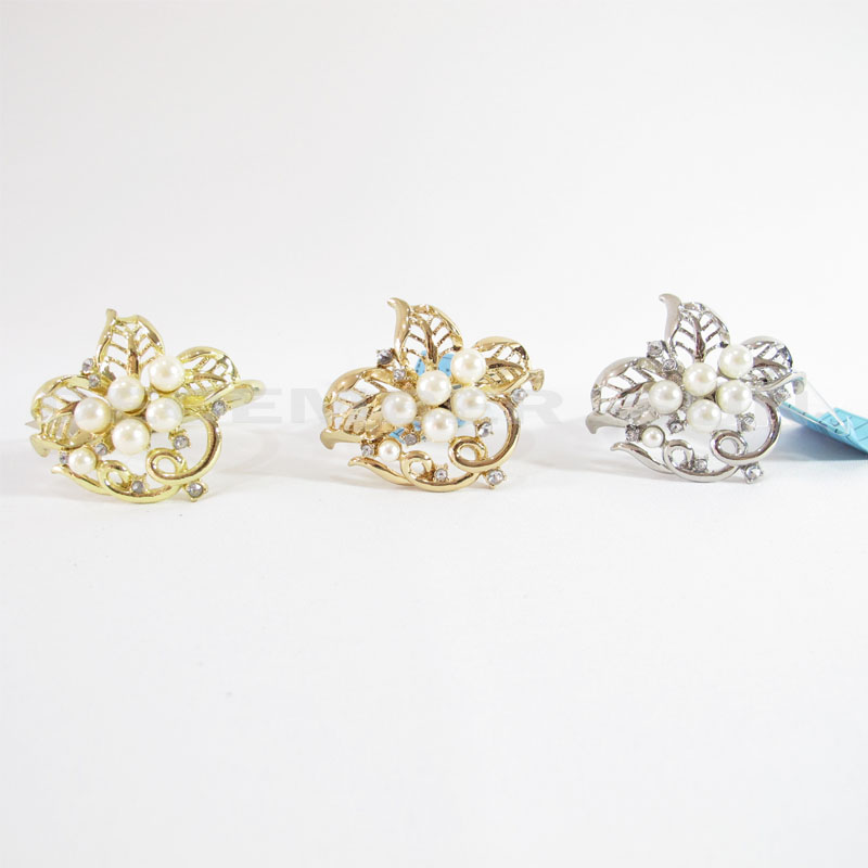 Heet verkoop elegante en sierlijke metalen servetring