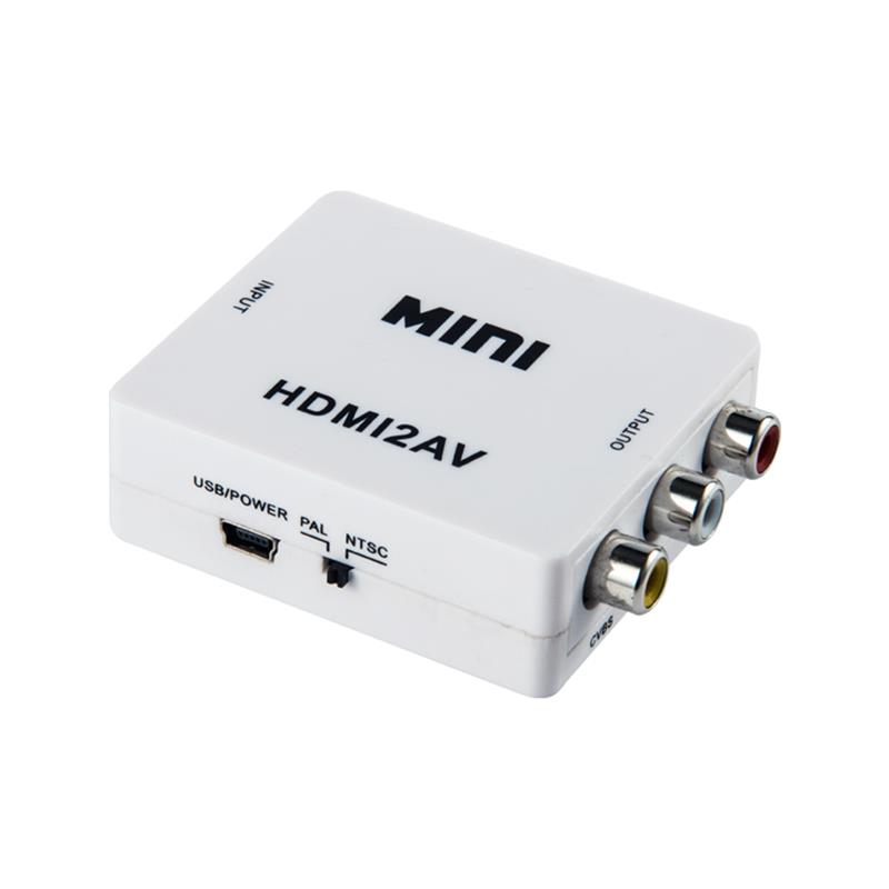Mini formaat HDMI naar AV / RCA converter 1080P