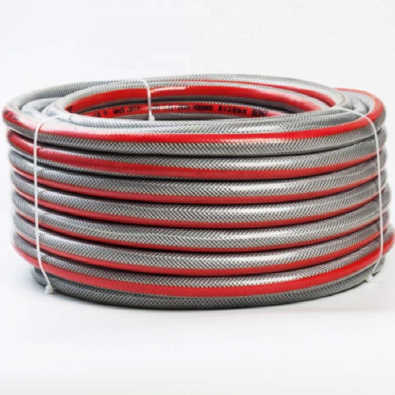 Geen geur goede kwaliteit kleurrijke flexibele gevlochten vezelversterkte kunststof pvc tuinslang