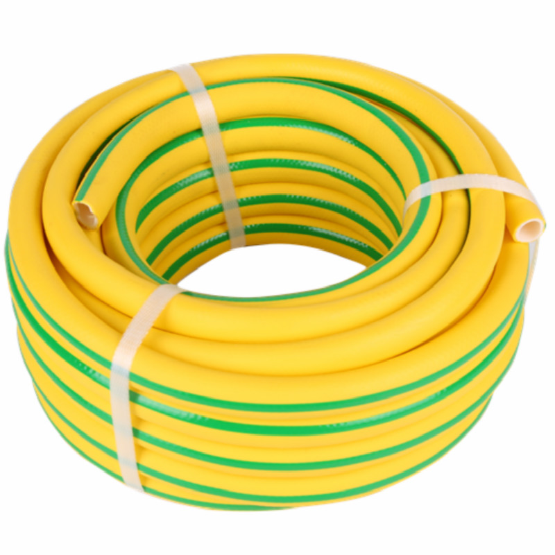 3-laags gele kleur met groene straal superflex pvc waterslang