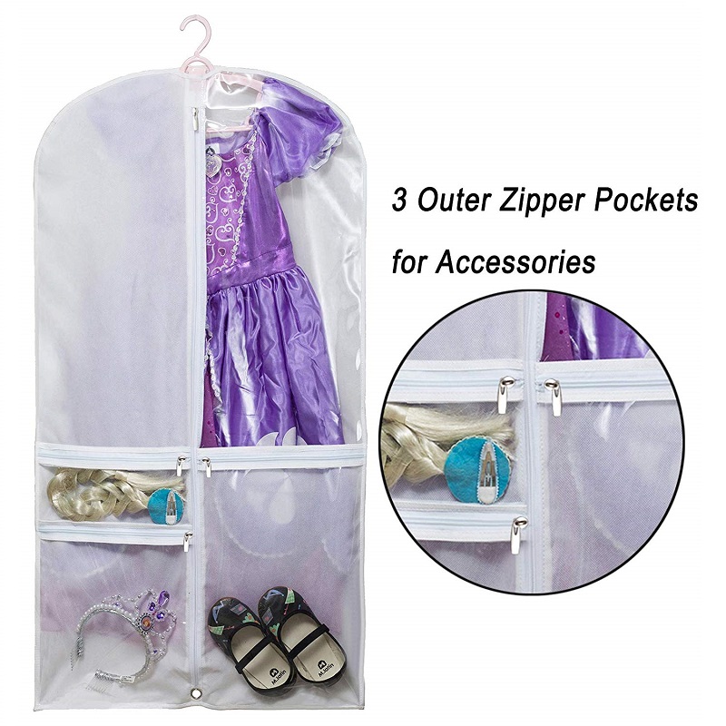 SGW13 Groothandel Baby Kids Size Clothes Protectors Hangende Garment Bags voor Kleding