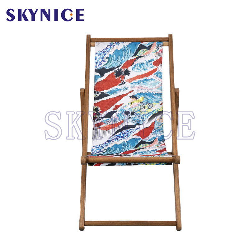Aangepaste afmetingen Houtstrand Canvas Stoel