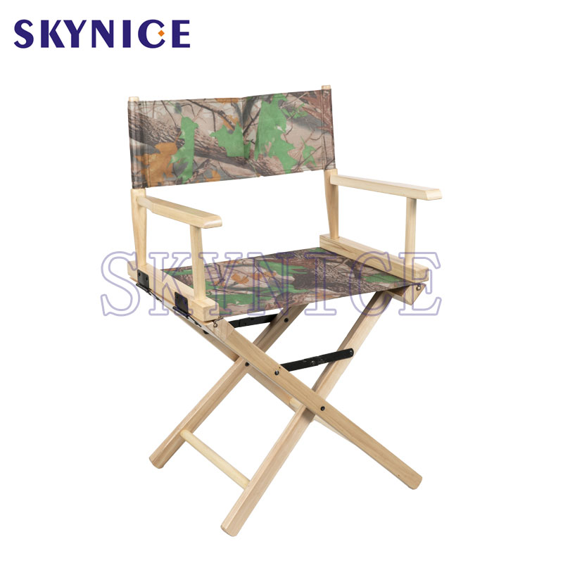 Armsteun Vouw Draagbare stoel Aangepaste opvouwbare houten regisseurstoel