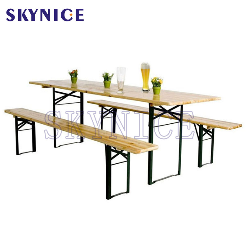 Grenen hout tuin vouwen bier tafel en bankstel
