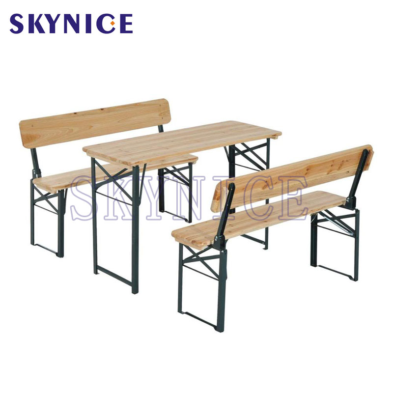 Klassieke outdoor pincic camping vouwbare biertafel en bankstel