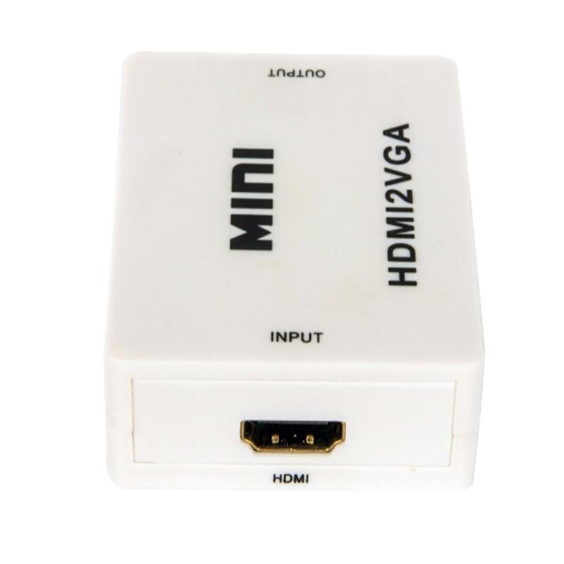 Mini formaat HDMI naar VGA + Audio Converter 1080P