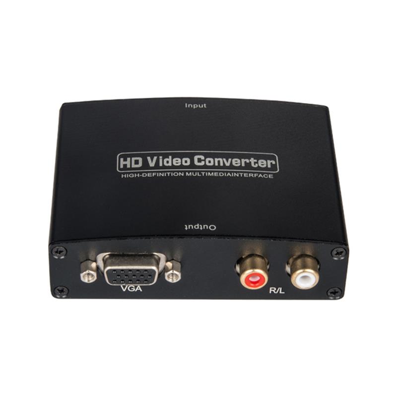 HDMI NAAR VGA + R / L AUDIO Audio Converter 1080P