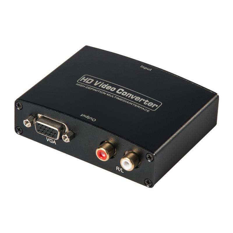 HDMI NAAR VGA + R / L AUDIO Audio Converter 1080P