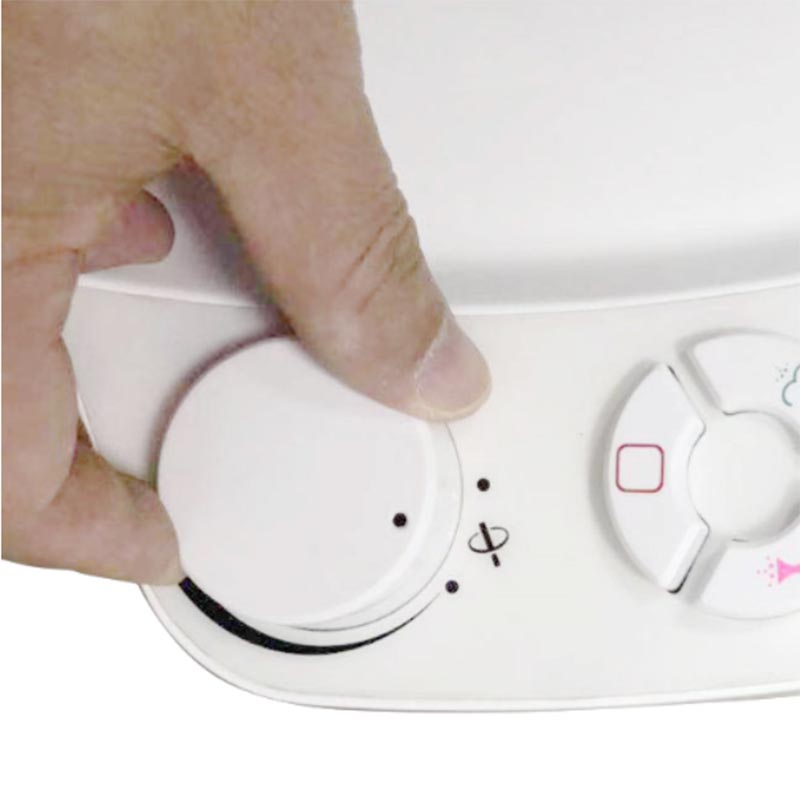 Bidet wc-bril met ronde drukknop