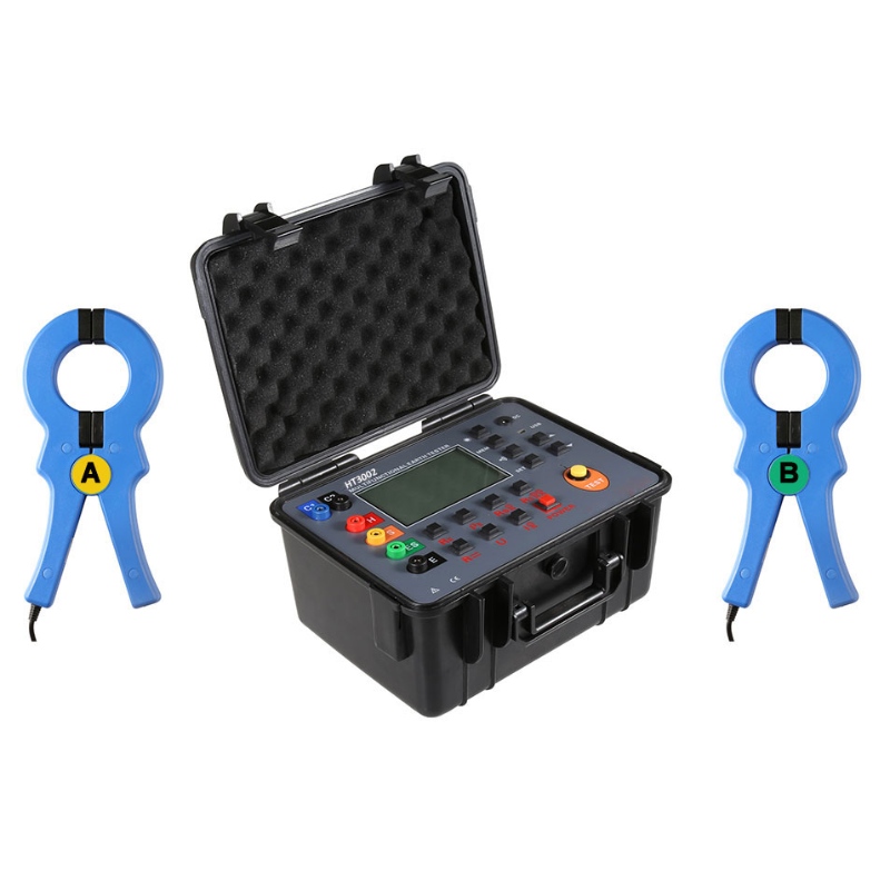 VD-3002 30k ohms Double Clamp Multifunctionele Digital Earth Tester Ground Resistance Tester