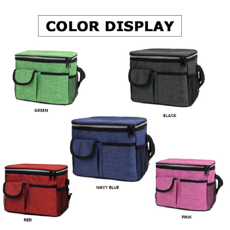 SGC27 Sneeuw Oxford Reizen Picknick Draagbaar Polyester Tas Koeler Thermische isolatie Schouder Boodschappentas Wijnfles Koeltas Groothandel