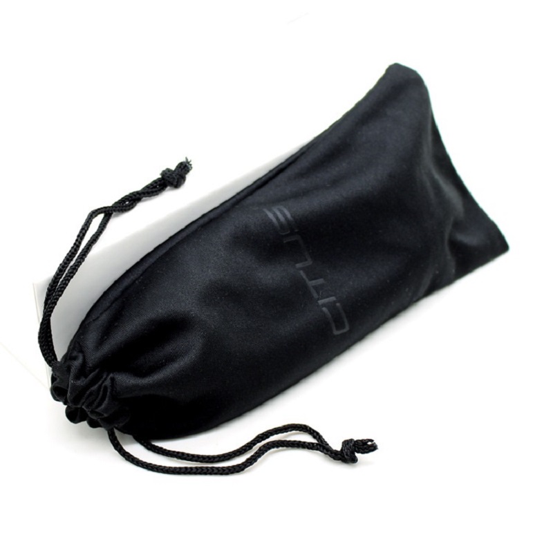 SGS46 Microfiber Custom Logo Soft Sungslases Pouch Bag Black Drankstring Microfiber Oogglas Bag