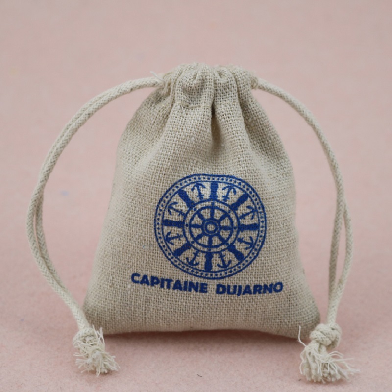 SGS50 Duurzaam Mini Linnen Jute Hennep Gift Pouch Zak Trekkoord Theezakje Jutezakken Eco Koffie Jutezak met aangepast logo