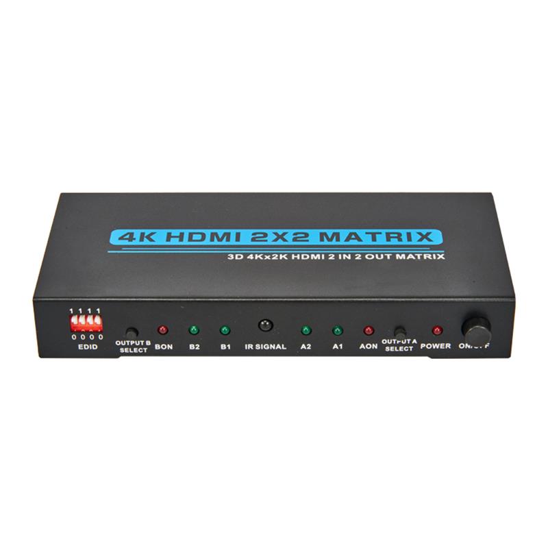 V1.4 4K / 30Hz HDMI 2x2 Matrix met EDID-ondersteuning 3D Ultra HD 4Kx2K