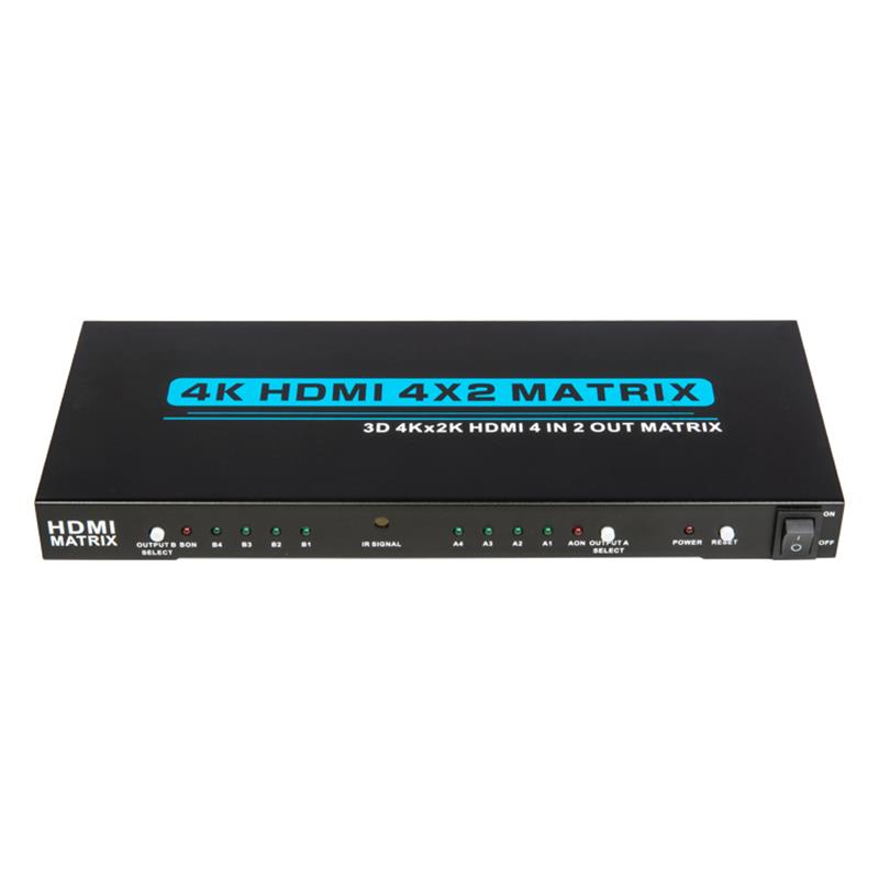 V1.4 4K / 30Hz HDMI 4x2 Matrix met EDID-ondersteuning 3D Ultra HD 4Kx2K