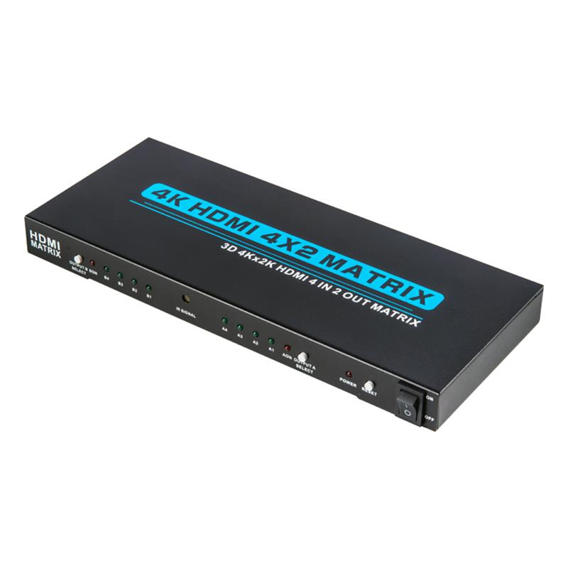 V1.4 4K / 30Hz HDMI 4x2 Matrix met EDID-ondersteuning 3D Ultra HD 4Kx2K
