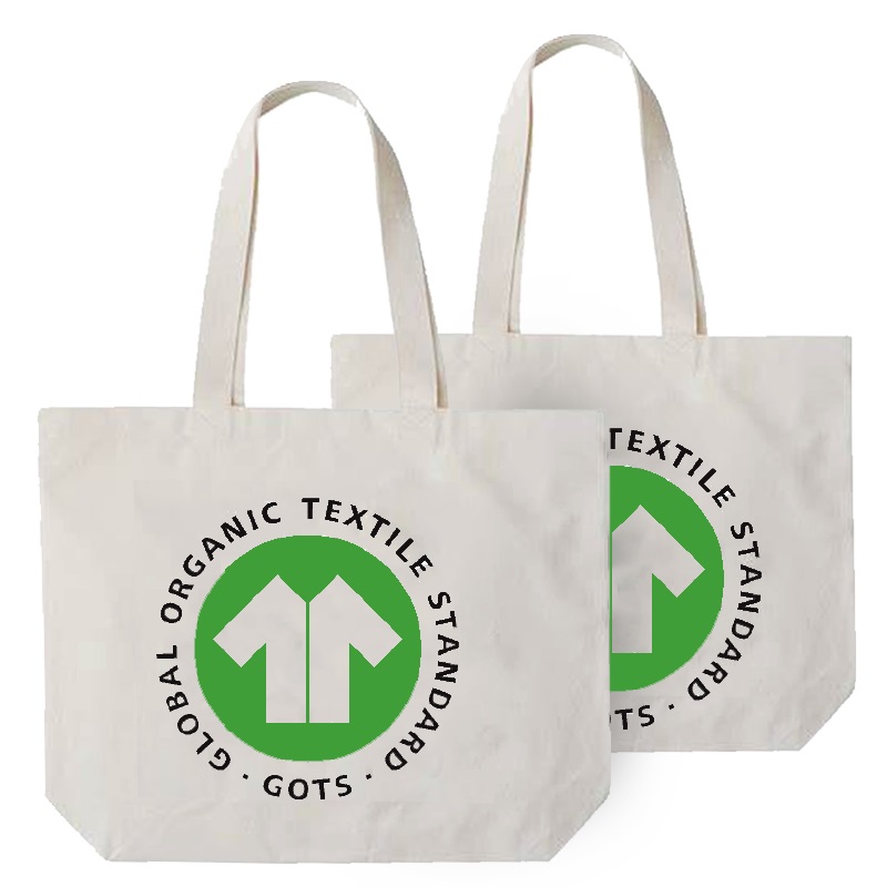 SG66 Environmental Friendly Shopping Bag Custom Printing Standard Size Cotton Tote Bags