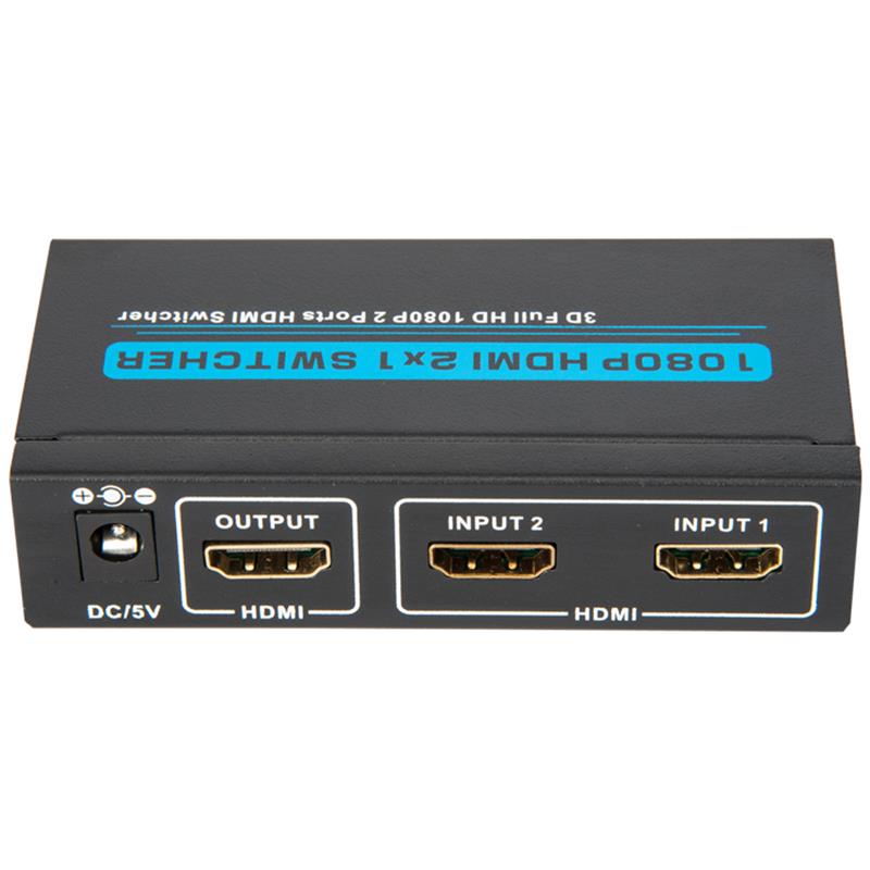 V1.3 HDMI 2x1 Switcher Ondersteuning 3D Full HD 1080P