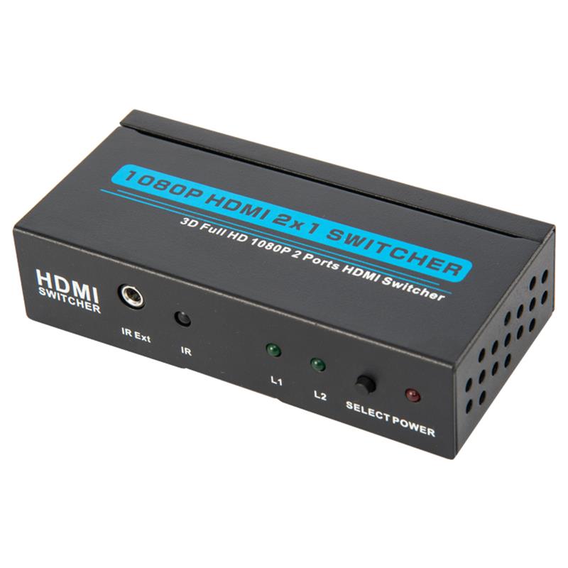 V1.3 HDMI 2x1 Switcher Ondersteuning 3D Full HD 1080P