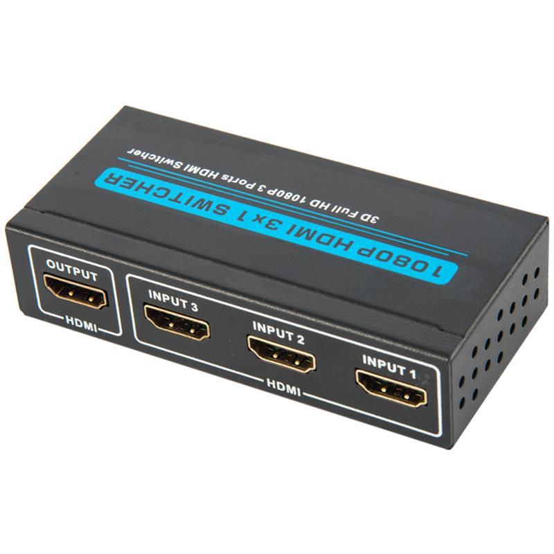 V1.3 HDMI 3x1 Switcher Ondersteuning 3D Full HD 1080P