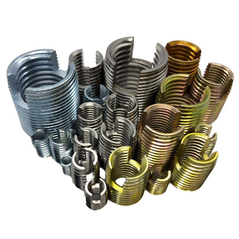 302 000 080.500 302 M8 * 1.25 * 12 * 1.5 * 15L zelftappende schroefdraadinserts met snijgleuf