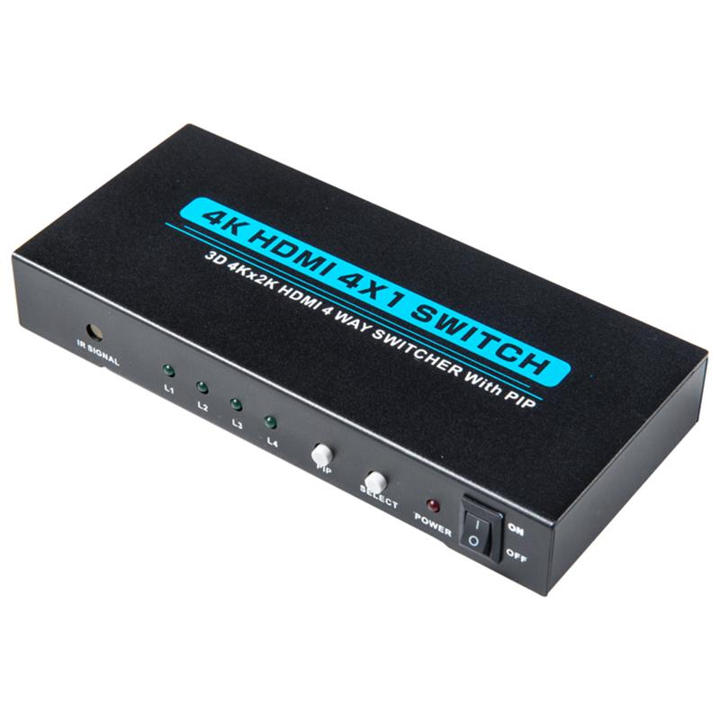 V1.4 4K/30Hz HDMI 4x1 Switcher Met PIP Support 3D Ultra HD 4K*2K/30Hz